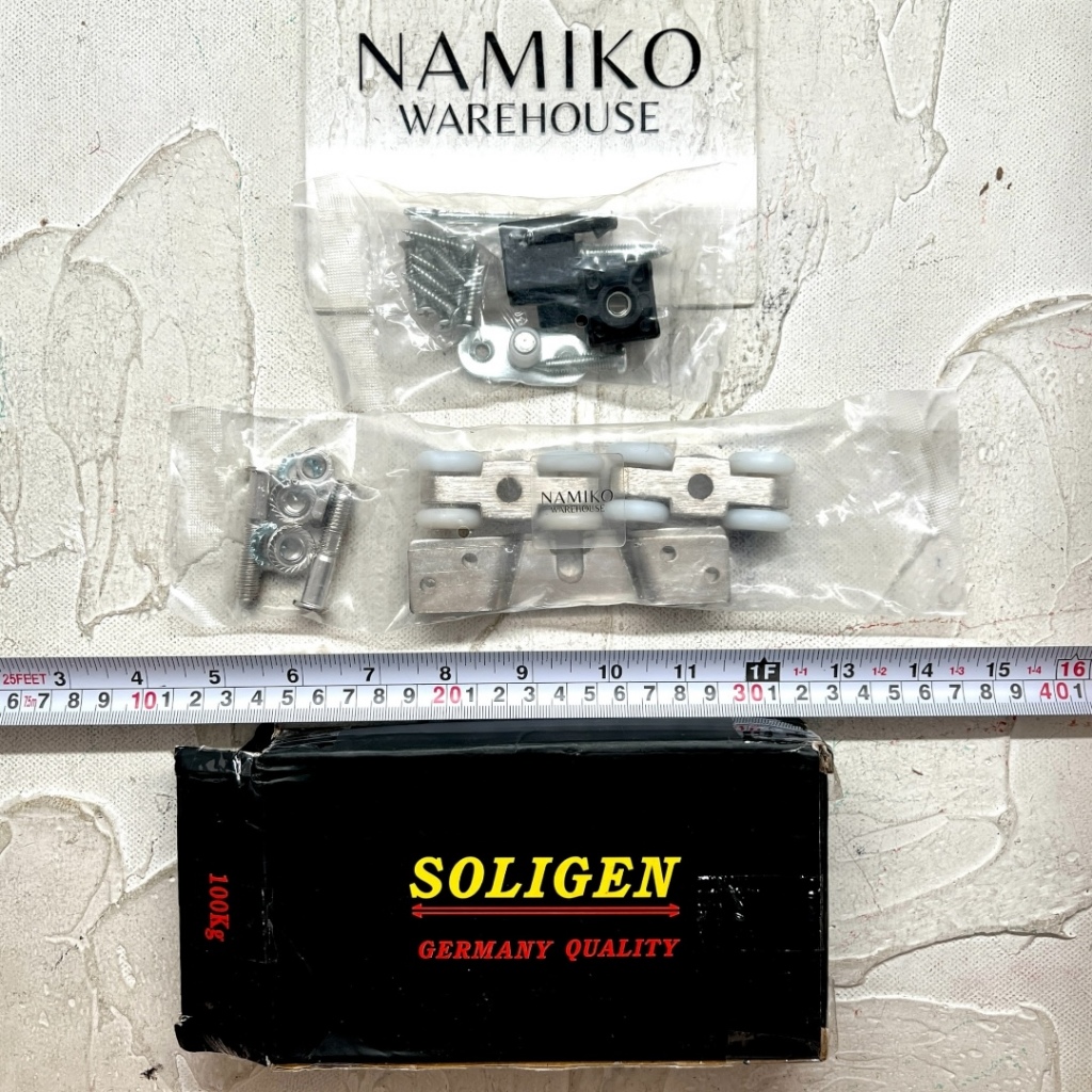 SOLIGEN Roda rel pintu sliding geser nylon