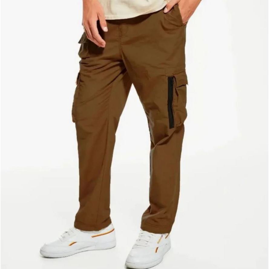 Celana Cargo Pria Aeropostale Utility Pants Dark Brown Original