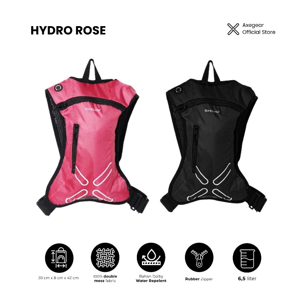 AXEGEAR Tas Trail Enduro Hydropack Rose