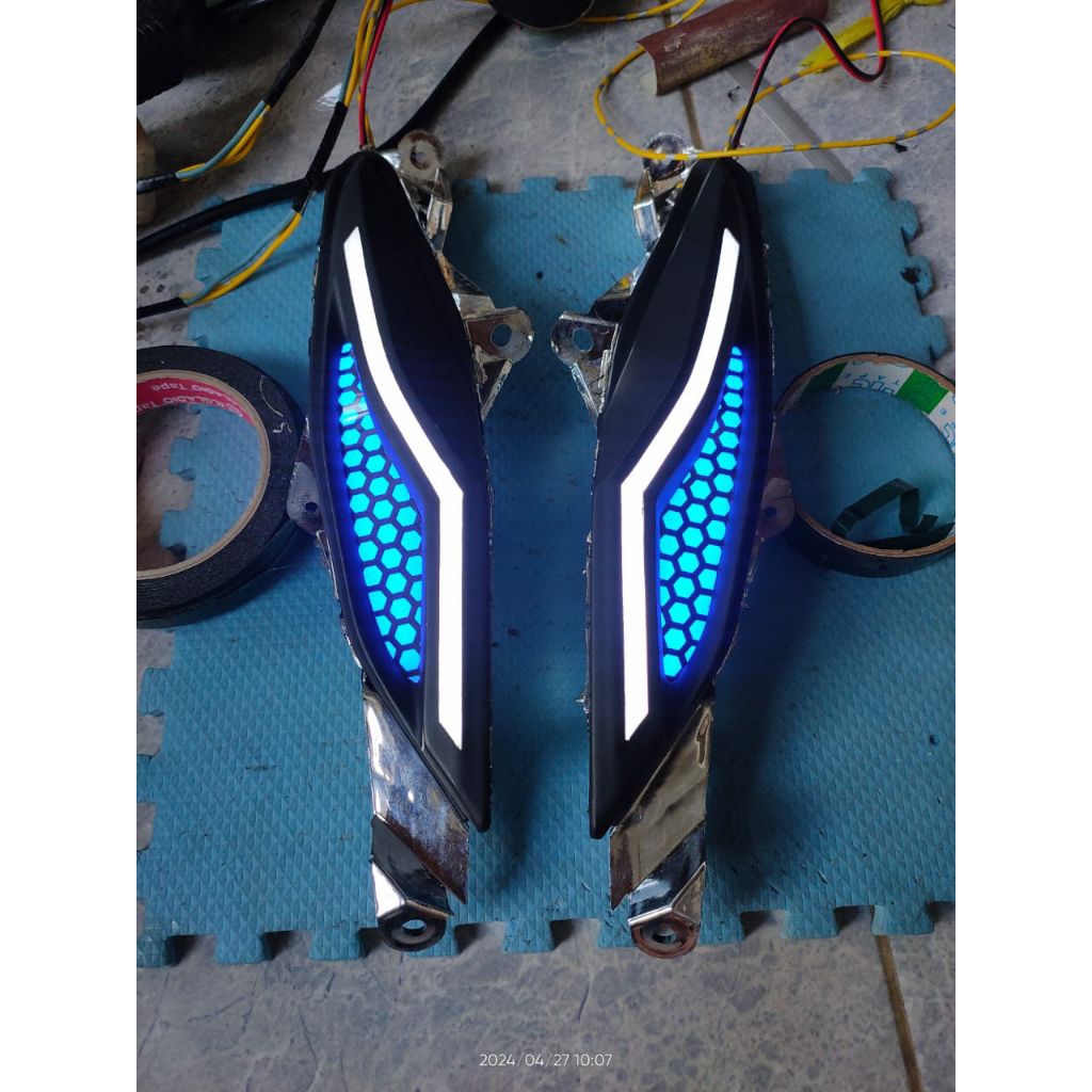 reflektor mika lampu sen alis running gaban beat fi