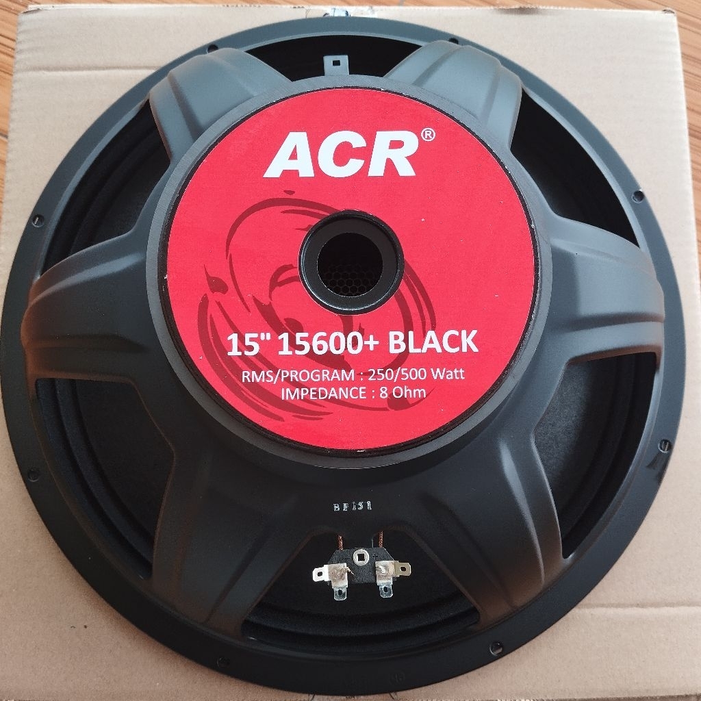 Speaker 15 inch ACR 15600+ BLACK 500Watt speaker 15 inch 15600 black woofer original