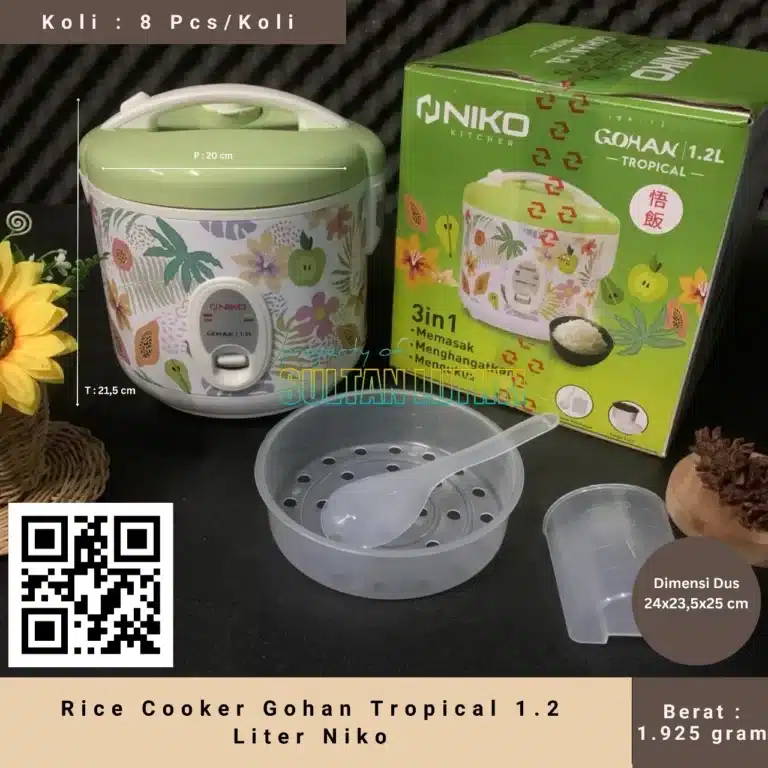 Rice Cooker Gohan Tropical 1.2 Liter Niko