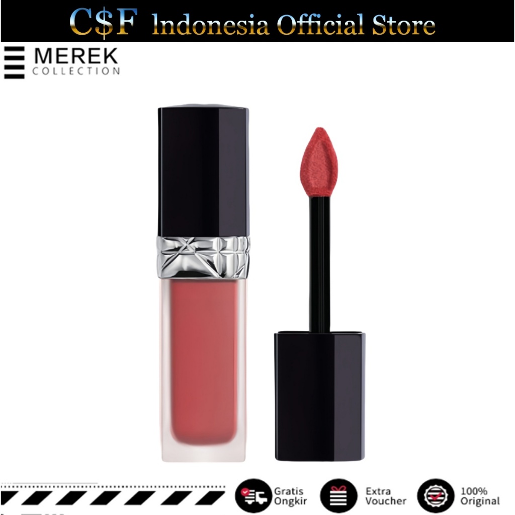 100% Original/Dior Lipstick Liquid Matte/Dior Forever Lip Liquid Matte/Rouge Dior Lipstik Matte 6ml