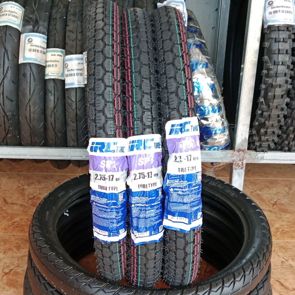 IRC SNI sp1 2.50 R 17 ban luar motor bebek belakang. jenis ban tube type