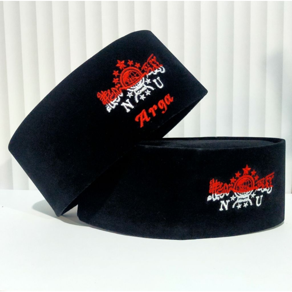 Peci songkok presiden Merah putih Anak dan Dewasa bordir nama