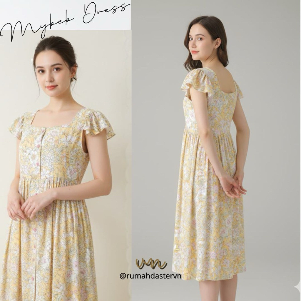 RumahdasterVN - Mybeb Dress | Daster Sexy Lengan Mini Busui Kancing