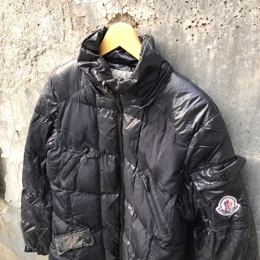 puffer jaket moncler outdoor bulang winter jacket seamless windproof casual firm saku samping gorete