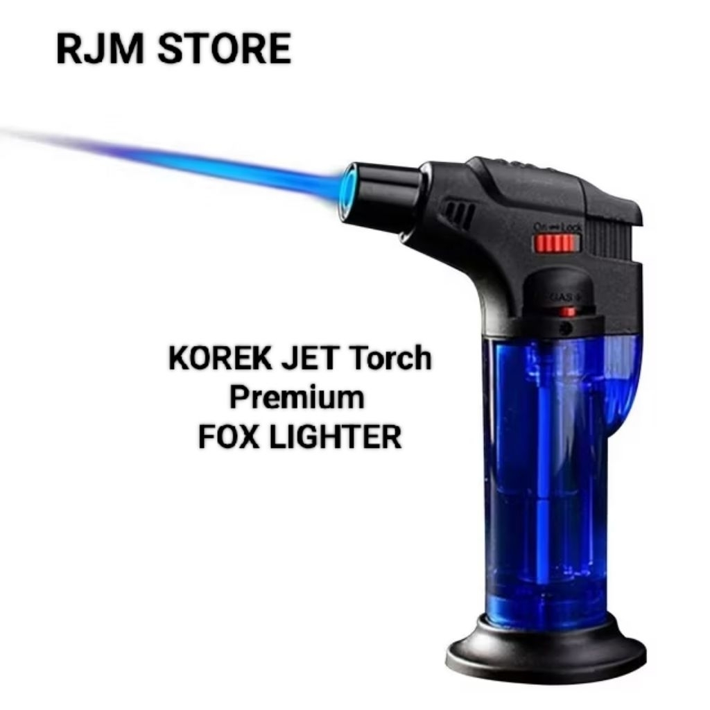 Sentra Living Korek Bara Jumbo Torch Jet Windproof Refillable // Fox Tiger Premium Quality