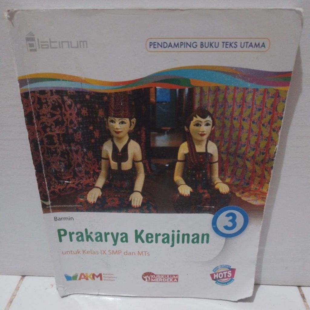 BUKU PRAKARYA KERAJINAN UNTUK KELAS 9-3-IX SMP/MTS KURIKULUM MERDEKA AKM HOTS