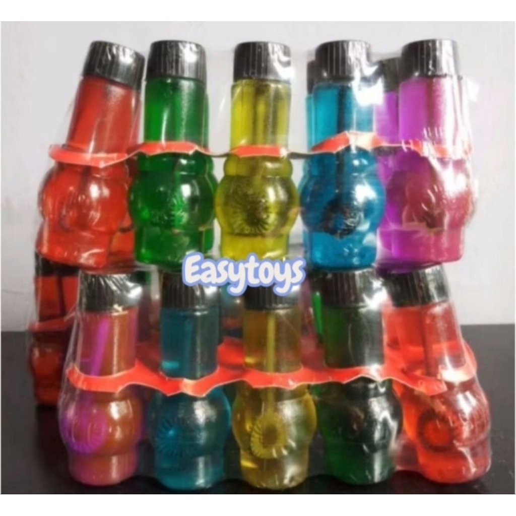 Mainan Anak Tiup Air Sabun/Bubble Gelembung Balon isi 10 Pcs