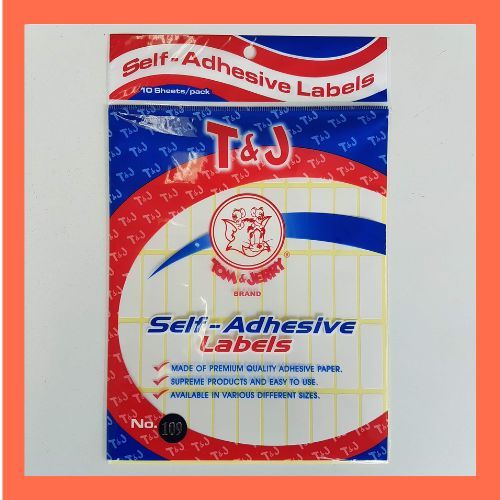 T&J STICKER LEBEL 109/PAK