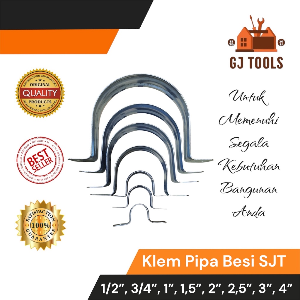 KLEM PIPA BESI/KLEM PIPA PLAT/BESI 2"- 4"