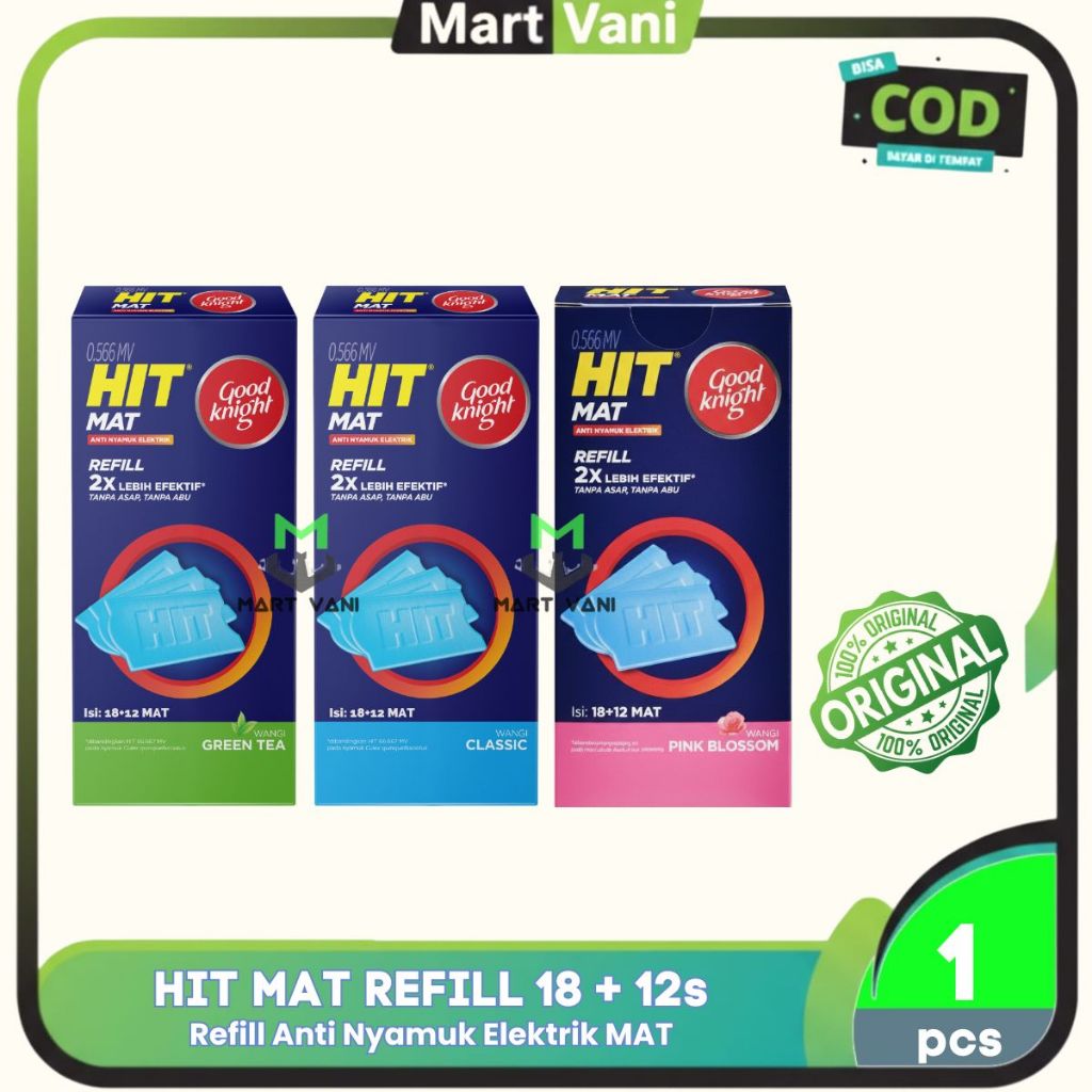 PROMO HIT MAT ELEKTRIK REFILLl 18+12 - REFILL HIT MAT ELEKTRIK