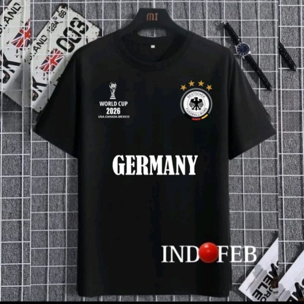 Kaos Piala Dunia 2026 GERMANY  Kaos Distro Unisex