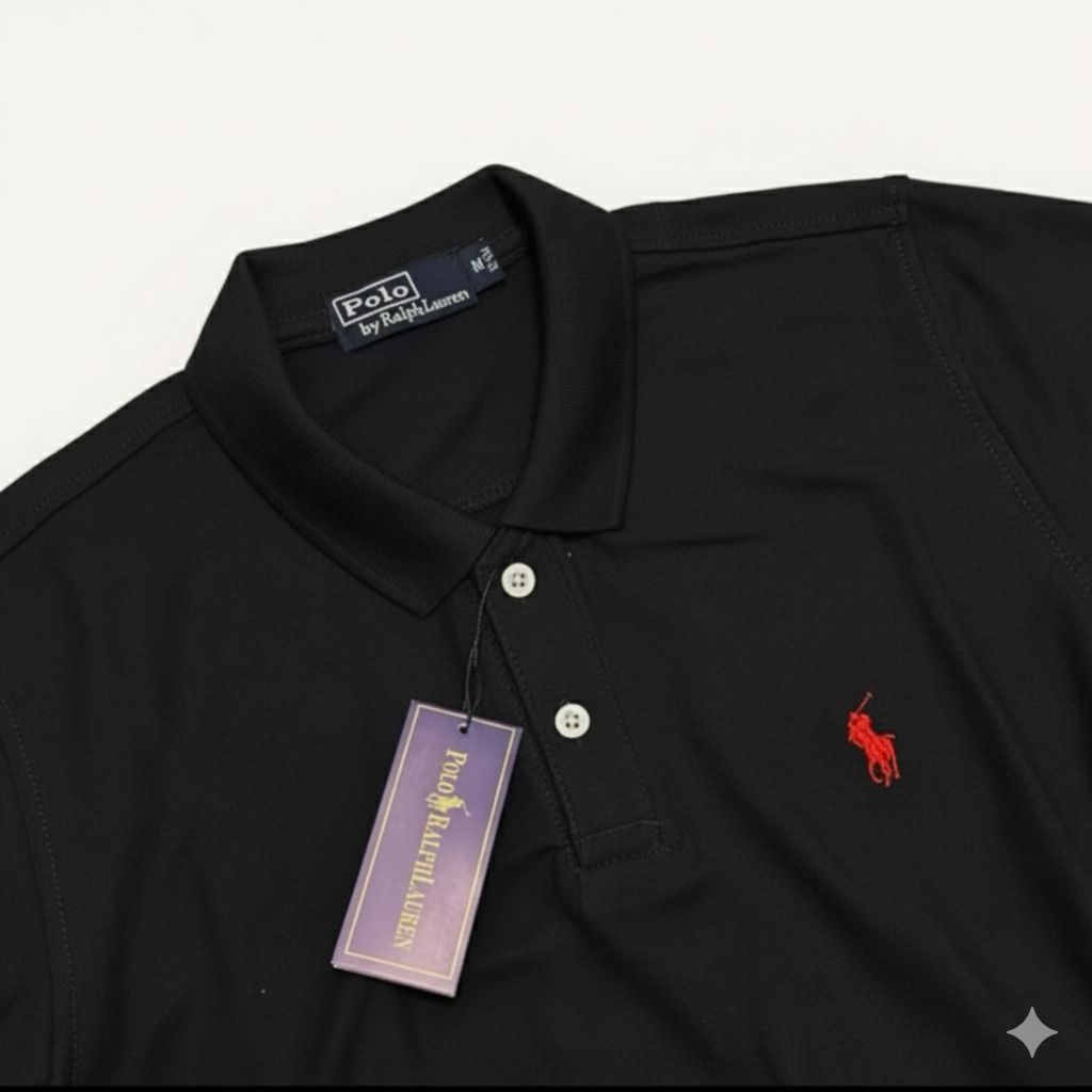 Polo Shirt Ralph Lauren,Krah rajut,logo full bordir