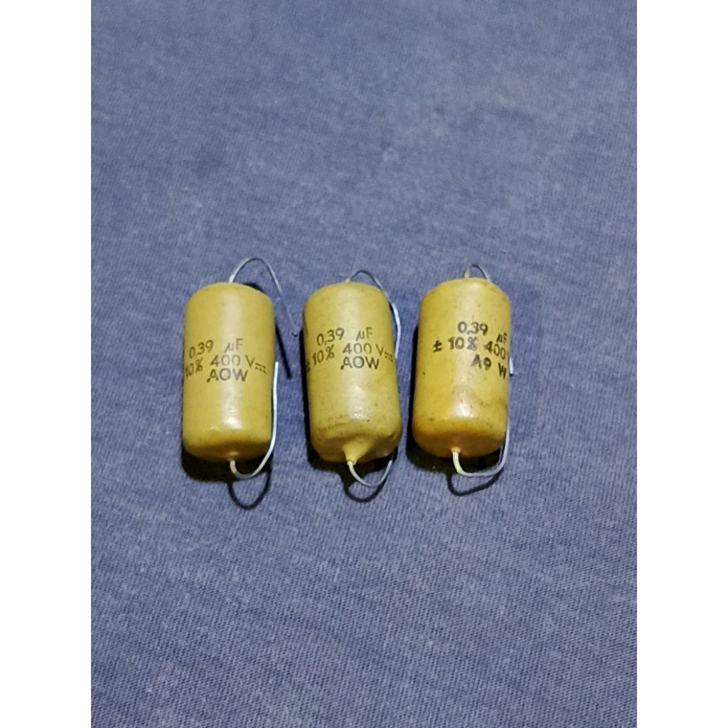 capacitor mullard 0,39uf/400v kapasitor vintage