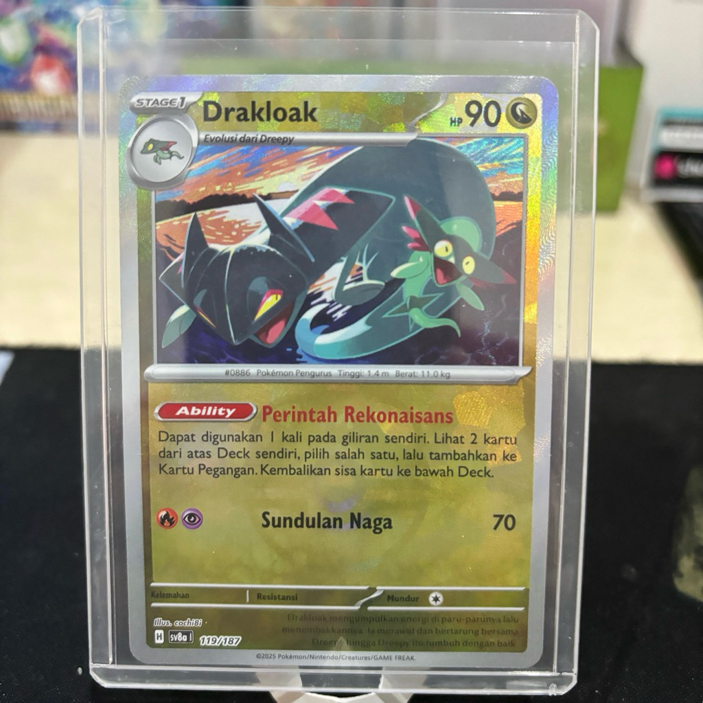 Drakloak Terastal Festival Reverse Holo Masterball Festival 119/187