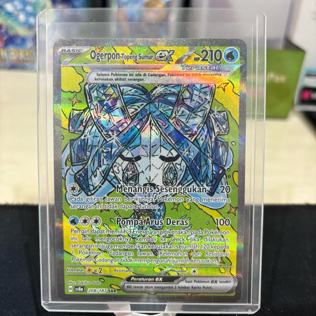 Ogerpon Topeng Sumur EX Terastal Festival 208/187 SAR Pokemon TCG ORI