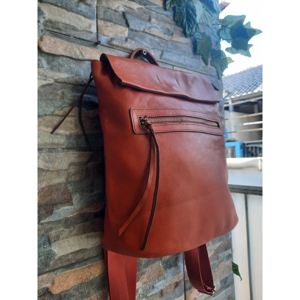 Ransel Cokelat Kulas NOBRAND - TAS PRELOVED