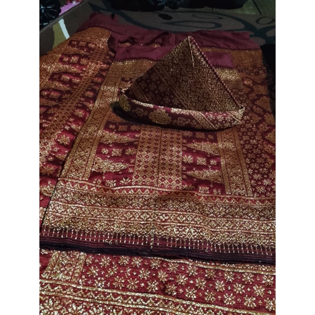 songket sepasang pengantin/songket Palembang asli tenun tangan