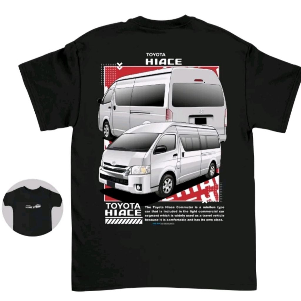 Kaos T-shirt - Toyota Hiace - Kaos Distro unisex