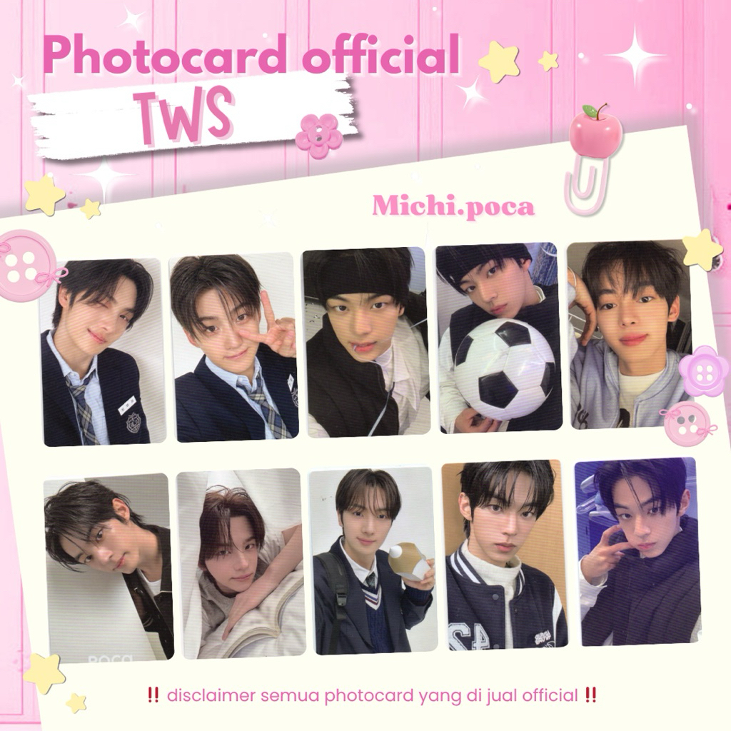[OFFICIAL] PHOTOCARD OFFICIAL TWS SHINYU DOHOON YOUNGJAE HANJIN JIHOON KYUNGMIN