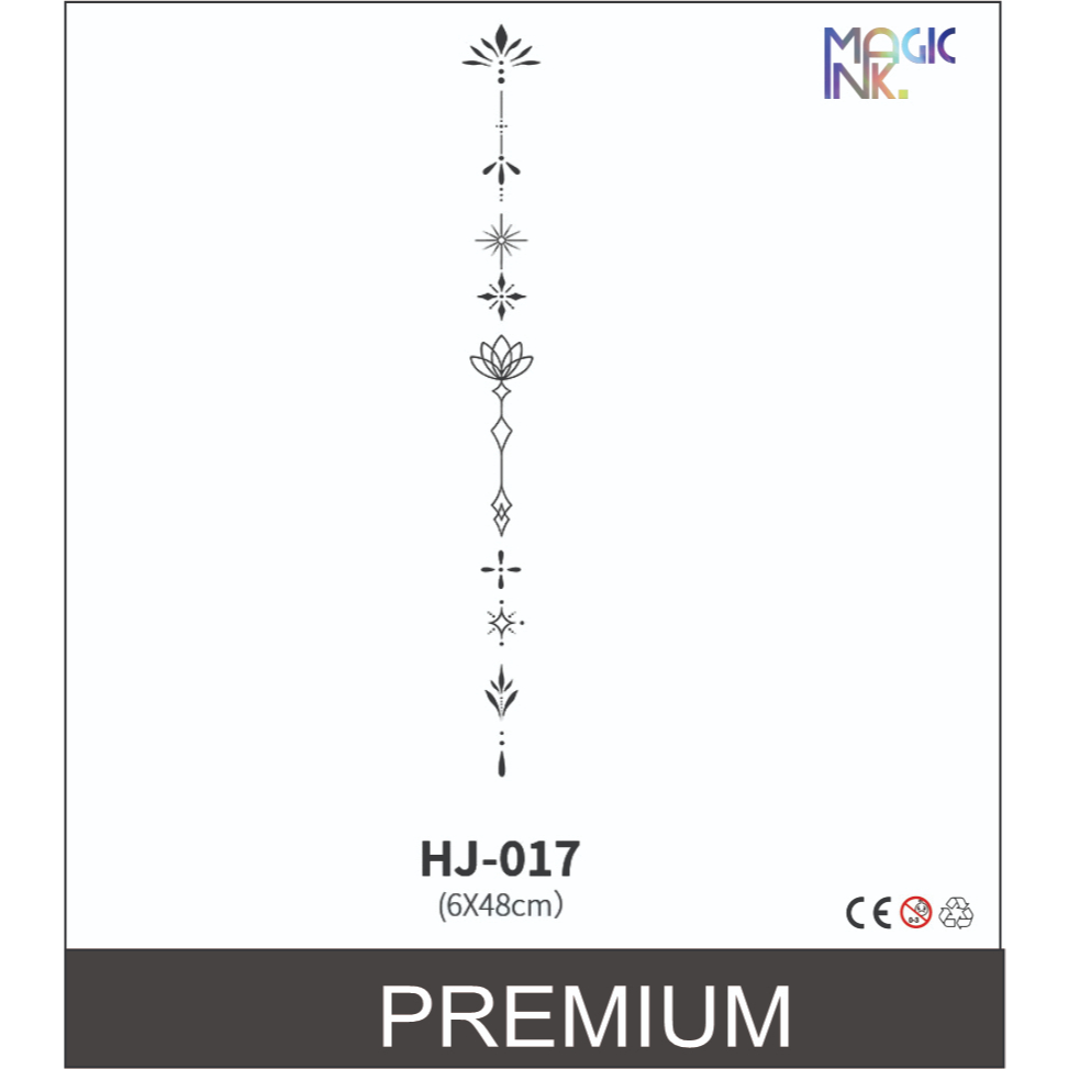 HJ -17 Tattoo Temporary Fruit Ink Punggung