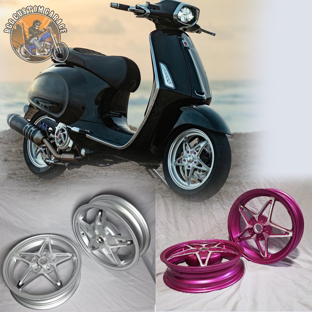 Velg Vespa Matic cnc model five star vespa sprint primavera