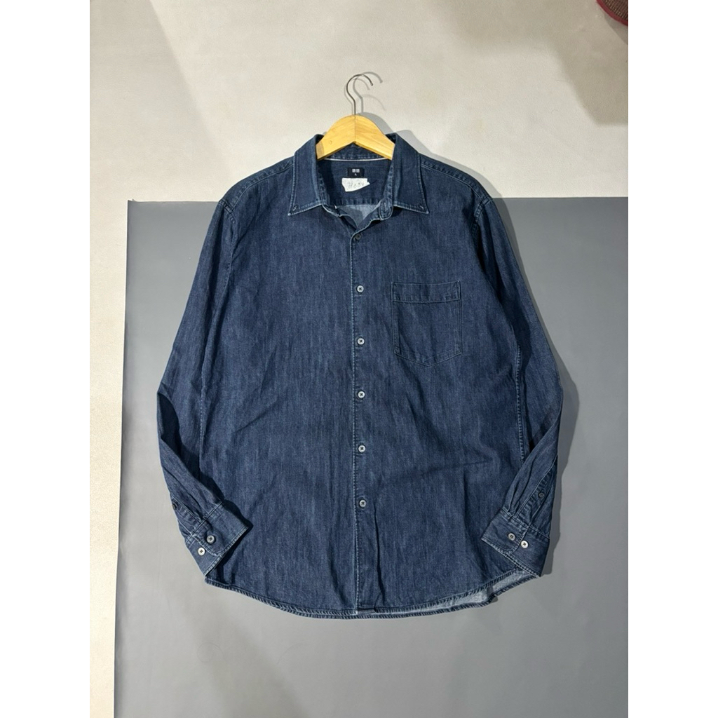 UNIQLO KEMEJA DENIM SIZE XLARGE SECOND ORIGINAL