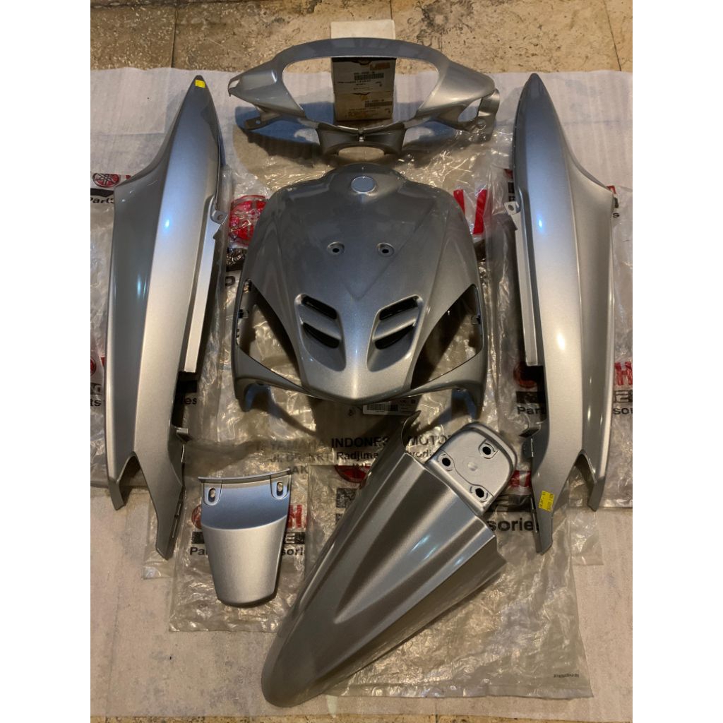 Body Set Body Fullset Mio Sporty Silver Perak Original 5TL