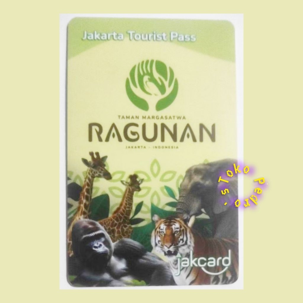 Preloved JakCard Kebun Binatang RAGUNAN  / Uang Elektronik / eMoney / Kartu Toll / JakLingko / MRT  