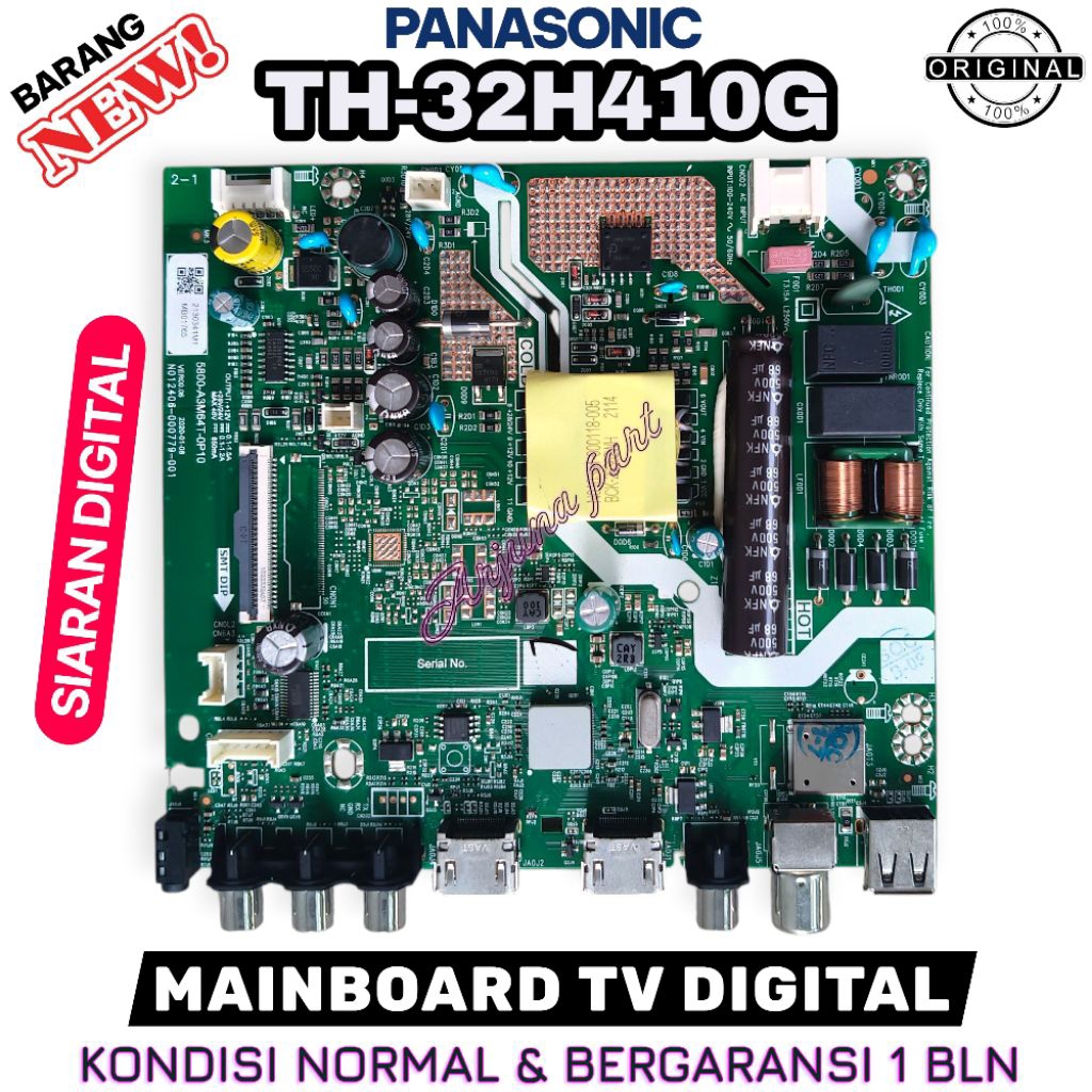 MAINBOARD TV PANASONIC TH-32H410G / MB TV PANASONIC 32H410G / MB TV PANASONIC TH-32H410G / MESIN TV 