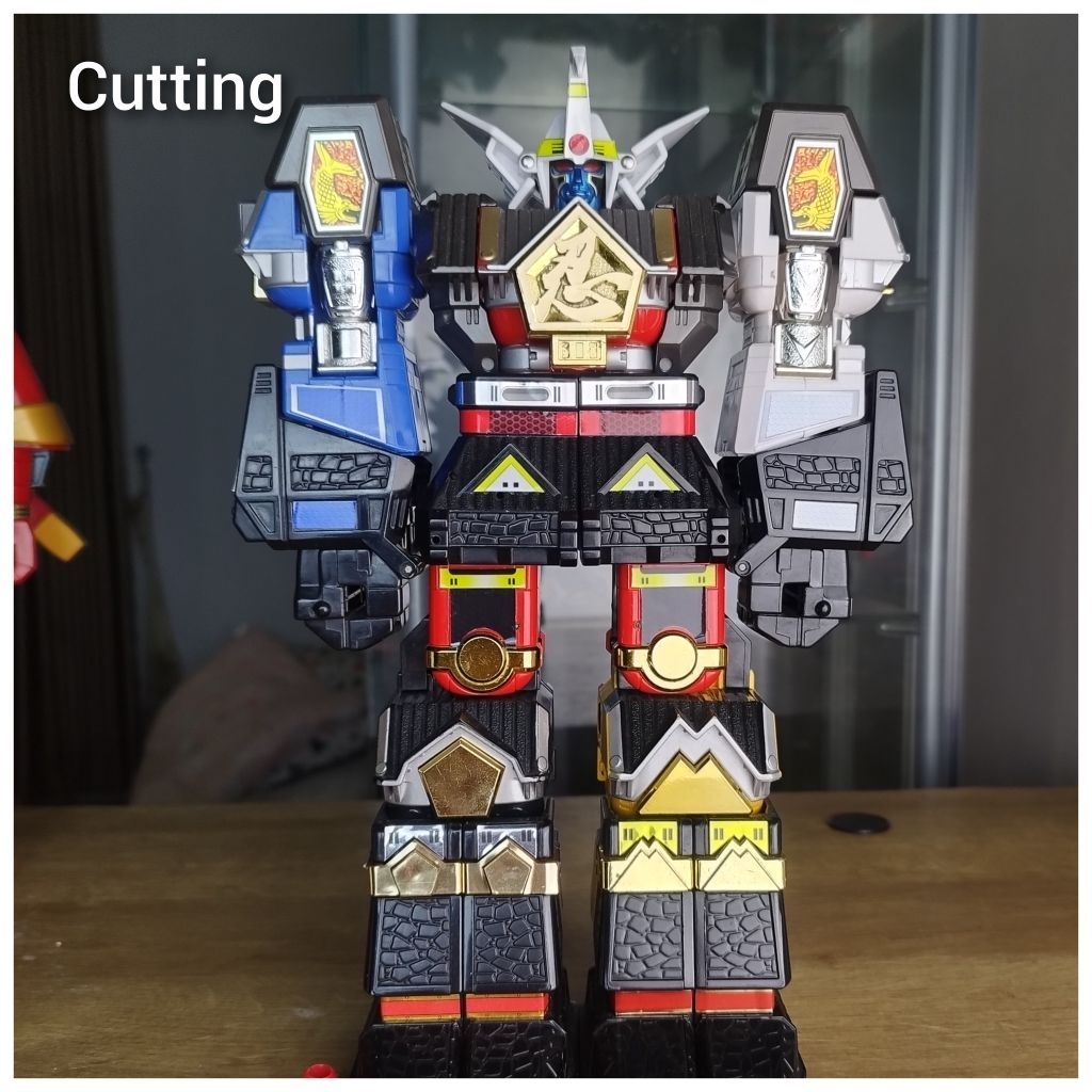 sticker cutting megazord muteki shogun kakuranger power rangers zord
