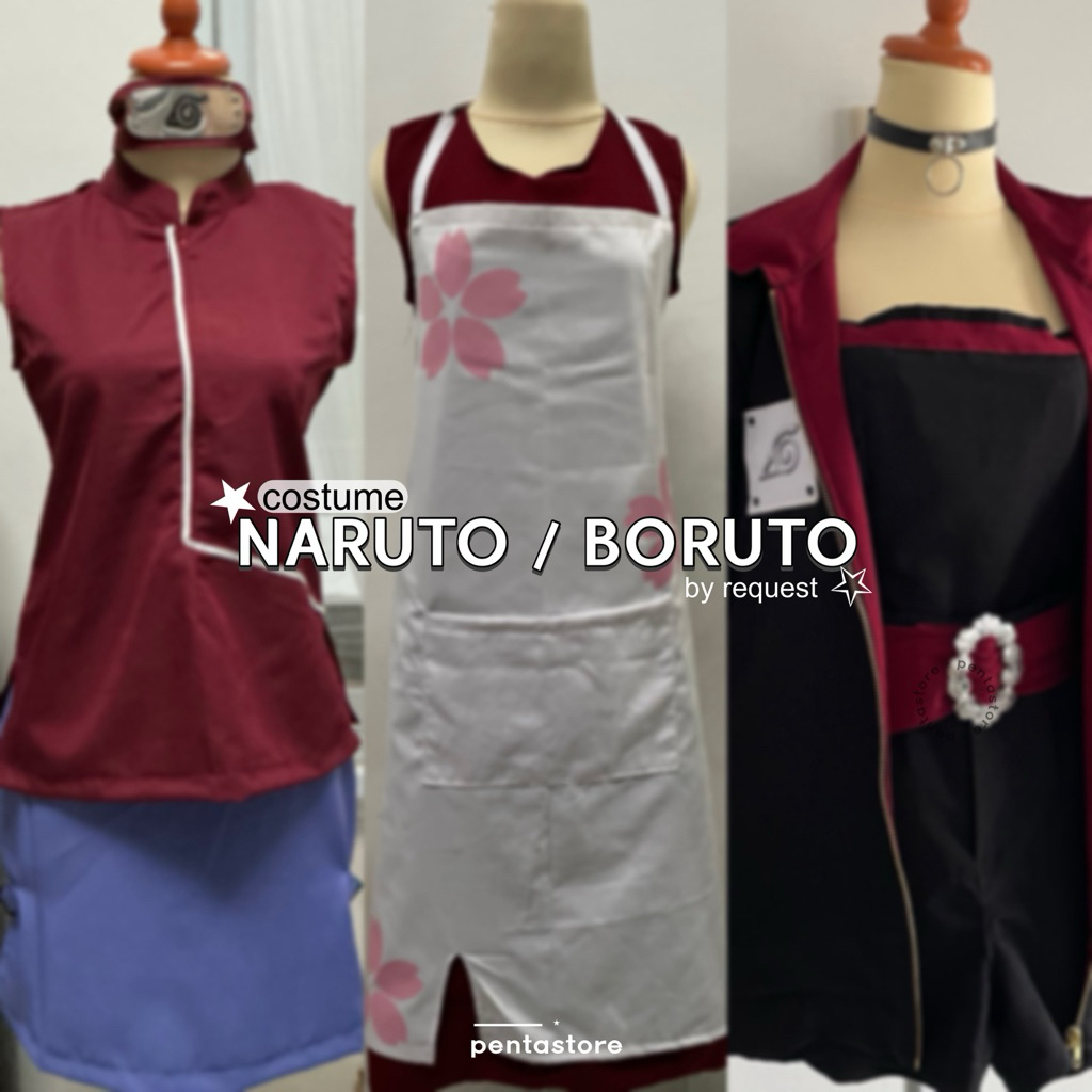 Naruto / Boruto / Sarada After Timeskip Cosplay Costume