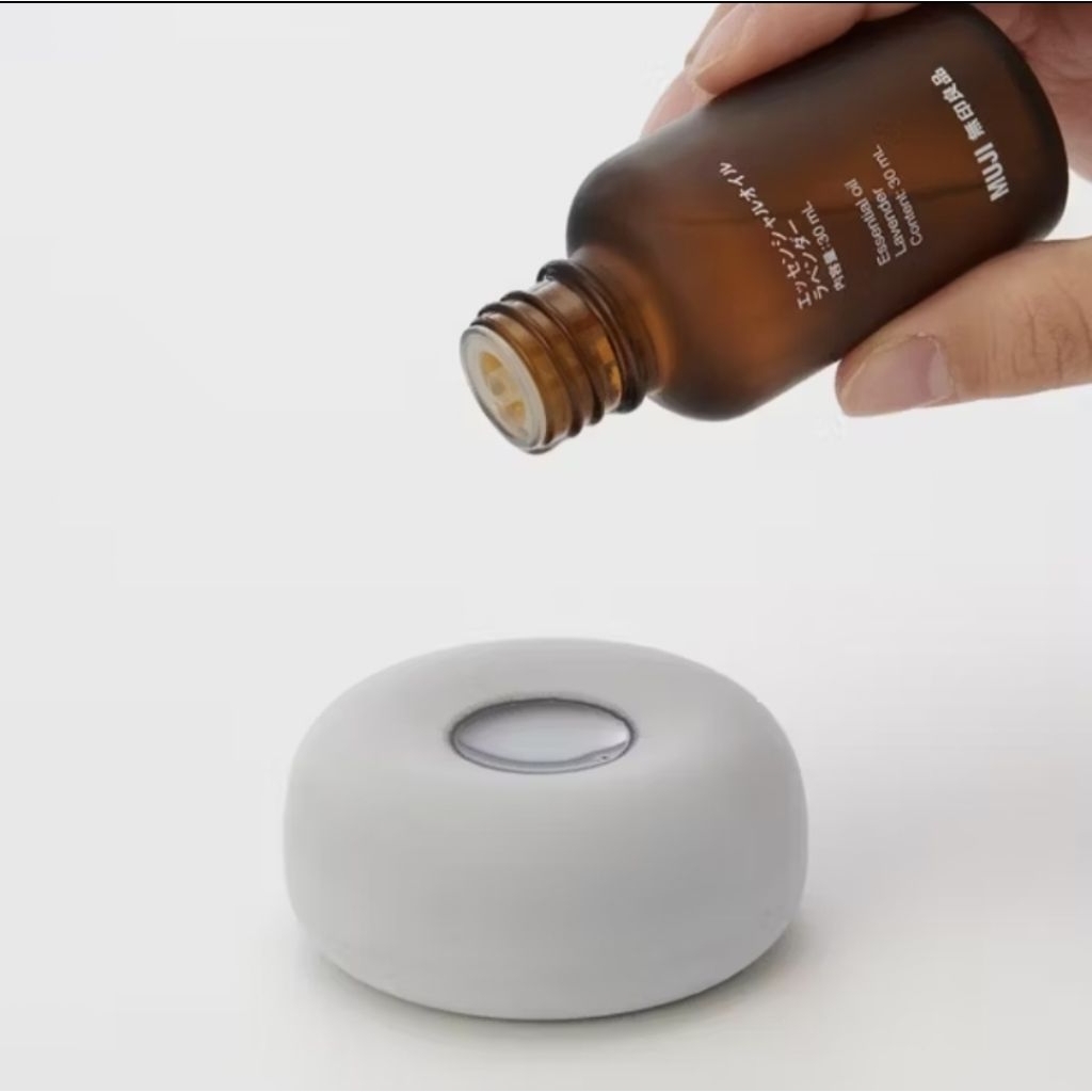 Muji Aroma Stone Aromatherapy Ceramic Essential Oil Diffuser Votalizer Grey Batu Aromaterapi Minyak 