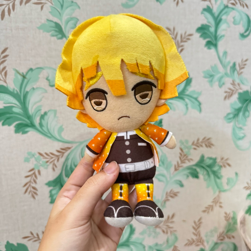 Boneka Demon Slayer Zenitsu Bulir Bandai Plush Original — Kimetsu no Yaiba Agatsuma Zenitsu