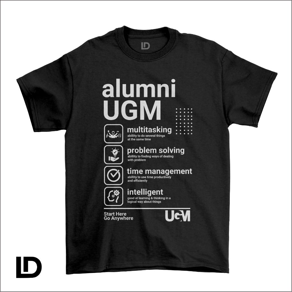 Kaos Distro UGM v2 Universitas Gadjah Mada Alumni Ugm University