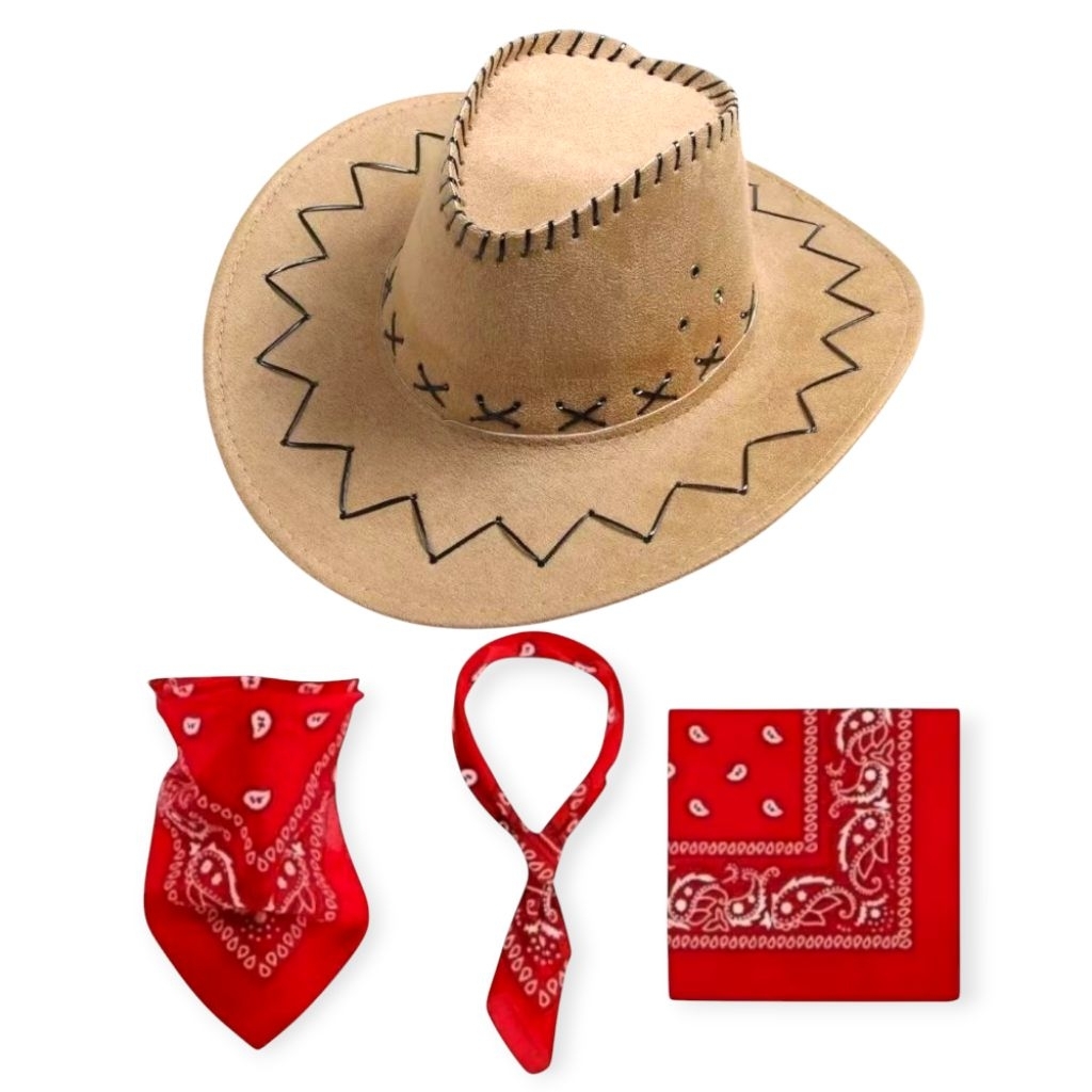 topi koboi mode Amerika Serikat dan latin dan slayer pelengkapan aksesoris