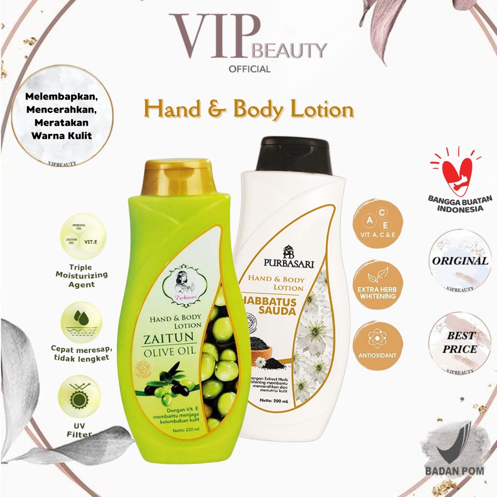 PURBASARI Hand & Body Lotion Zaitun