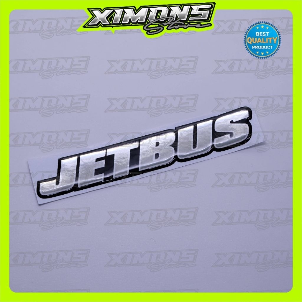Emblem logo jetbus / emblem timbul jetbus adiputro / sticker jetbus / stiker logo jetbus
