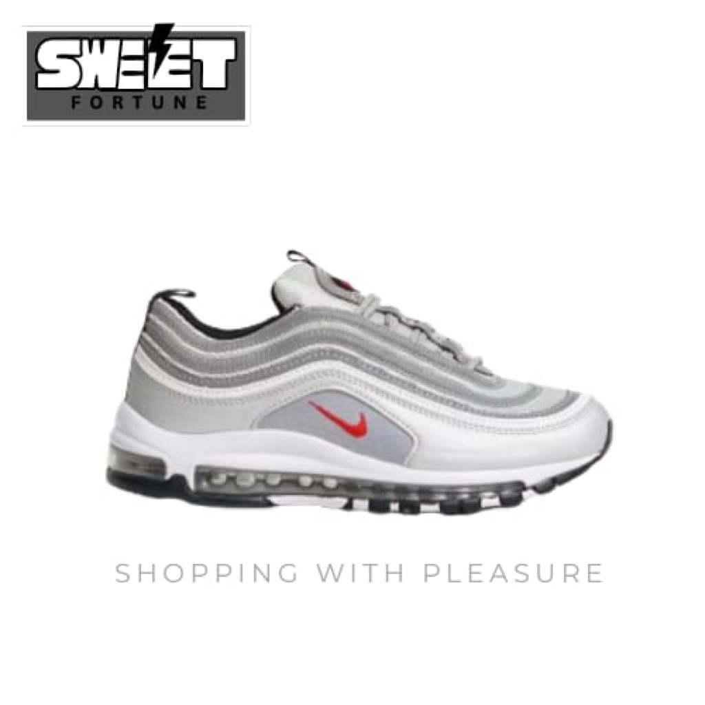 (SWEETFORTUNE) Sepatu Sneakers Air Max 97 Silver Bullet