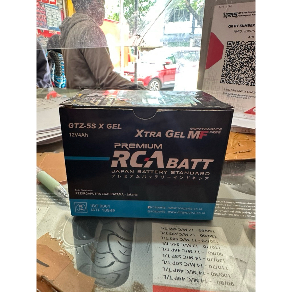 Aki Kering RCA BATT GTZ5S