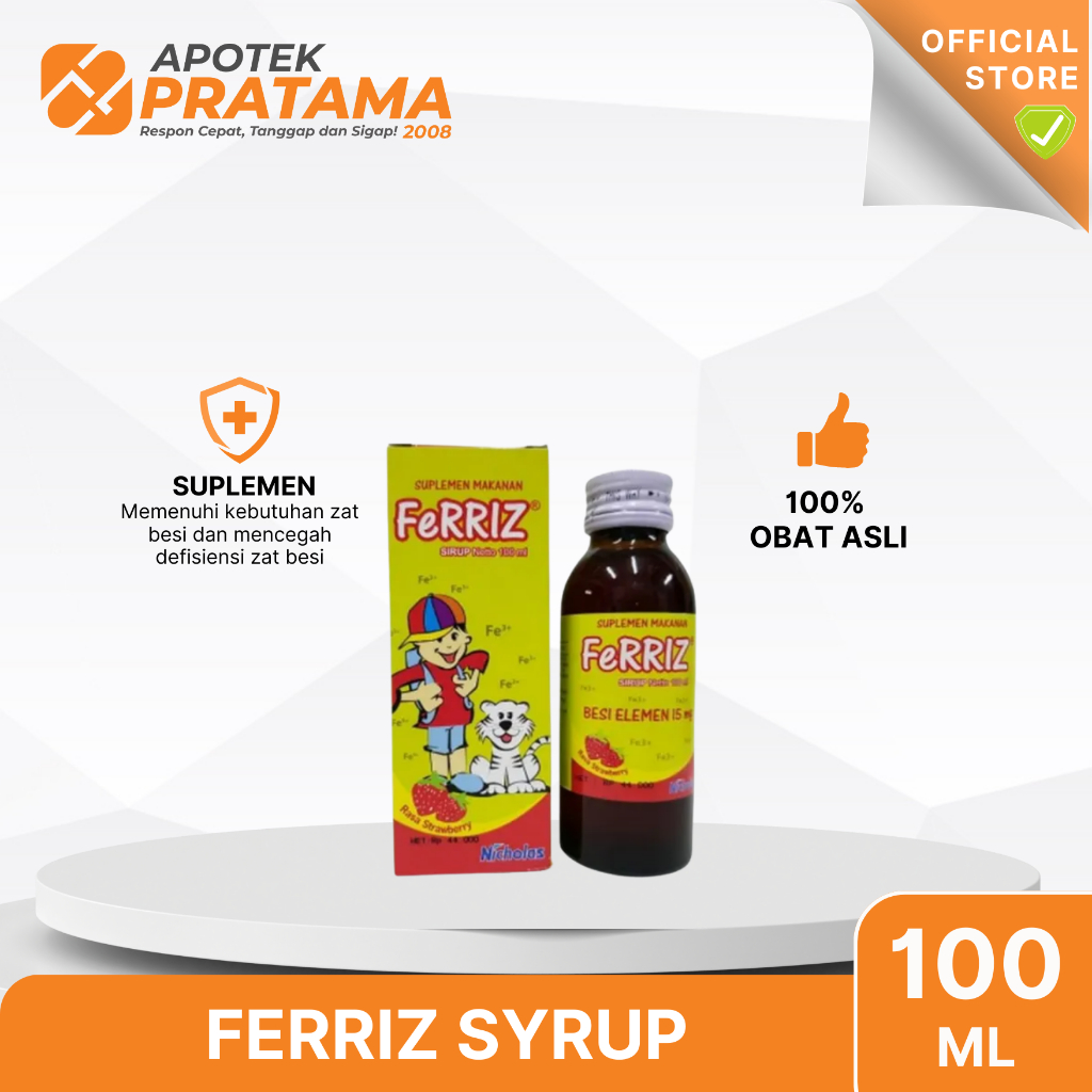 FERRIZ SIRUP 60ML (SUPLEMEN ZAT BESI)