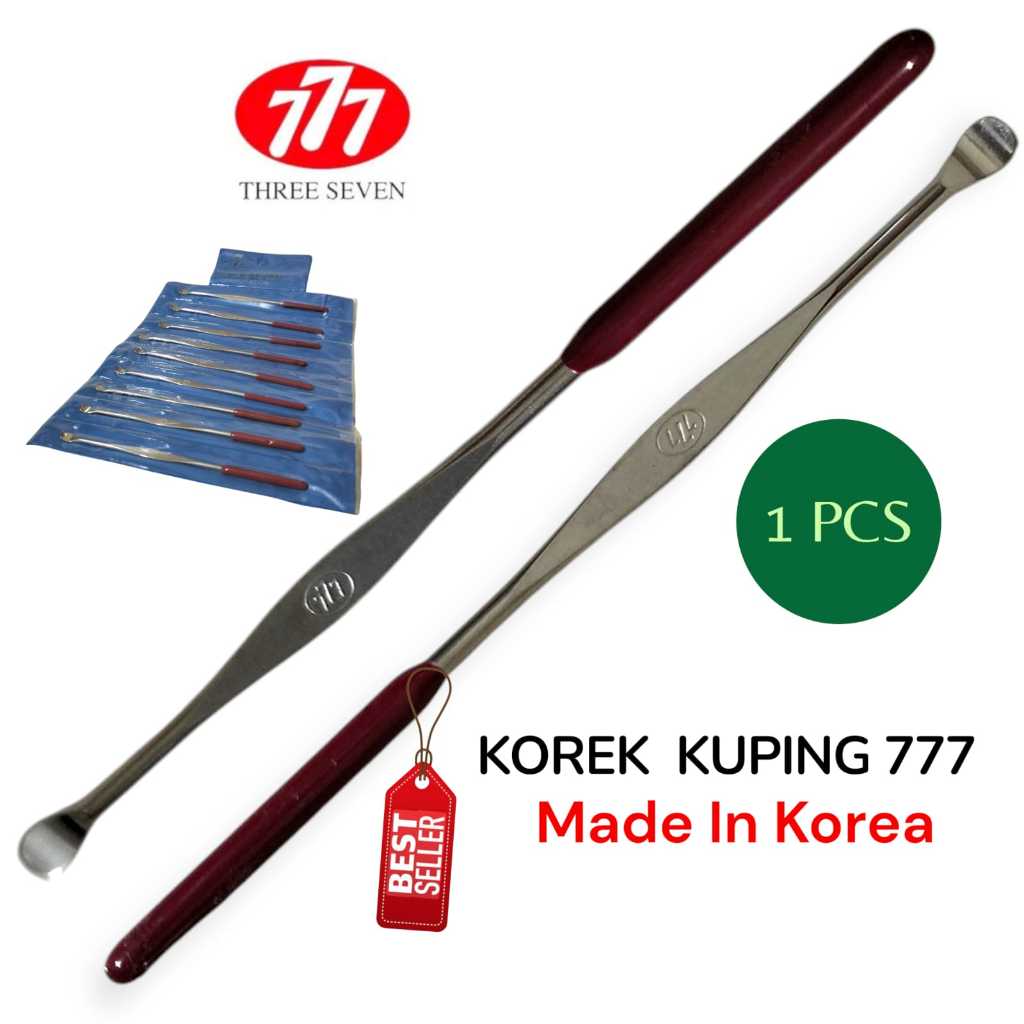 Korek Kuping 777 Stainless Original Pembersih Telinga Harga Satuan Silver