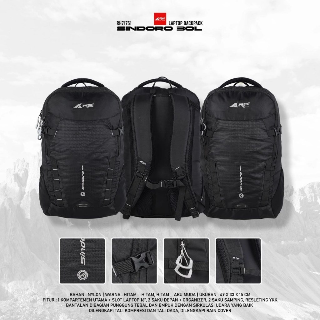 Ransel Sindoro Daypack 30 Liter Arei Outdoorgear