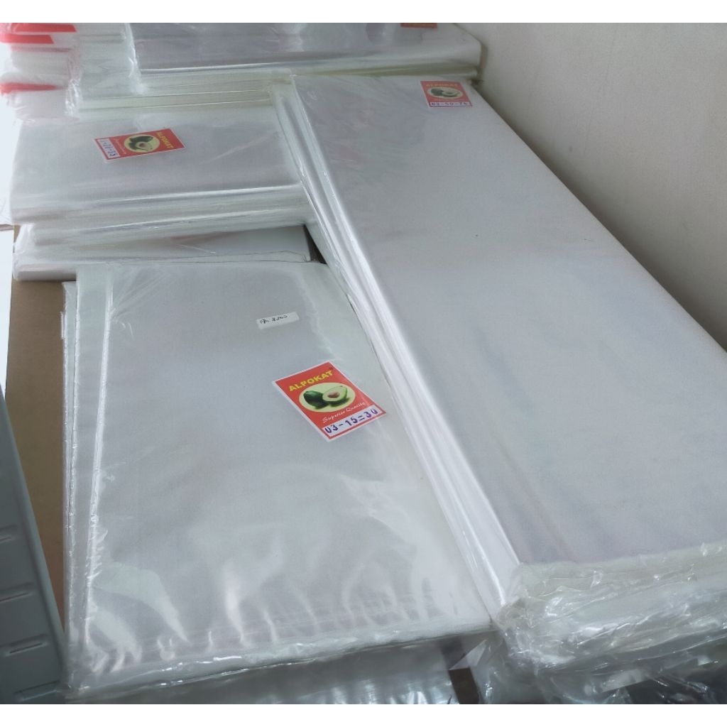 1/2 kg Kantong Plastik Laundry Plastik PP Bening tebal 30 micron Alpokat