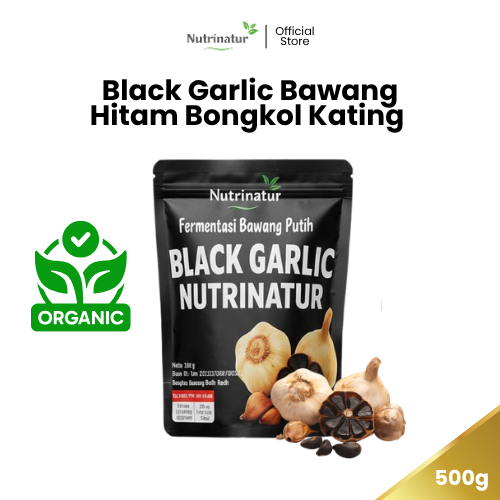 Nutrinatur - Black Garlic Bawang Hitam Bongkol Kating 500 gr