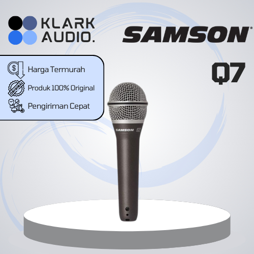 SAMSON Q7 / SAMSON Q-7 / SAMSON Q 7 CARDIOID DYNAMIC HAND MIC MICROPHONE PEGANG ORIGINAL
