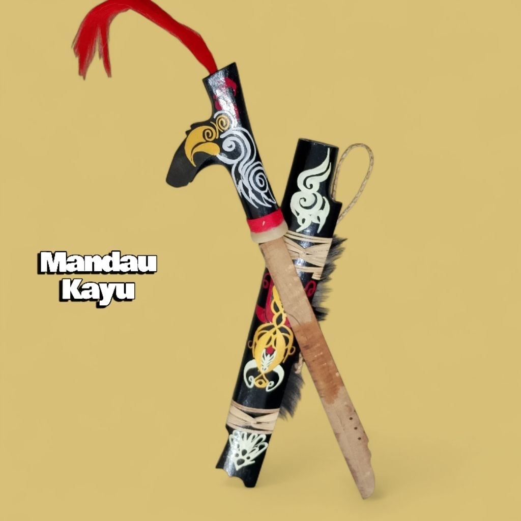 ACCECORIES MANDAU KAYU - MANDAU IMITASI - MANDAU ACCECORIES TARI DAYAK