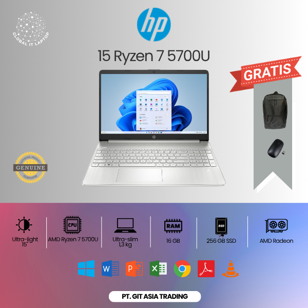 HP 15 RYZEN 7 5700U